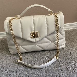 NWOT Steve Madden Cream Quilted Shoulder Bag
